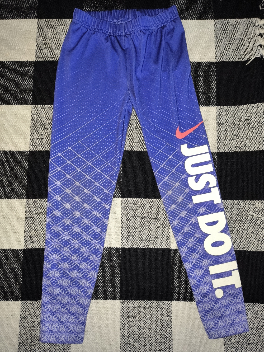 Nike Kids Blue 'Just Do It.' Leggings